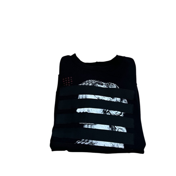 Diesel Black Graphic Sweatshirt | Size XL | Red & White Accents | 100% Cotton | - Picture 6 of 9